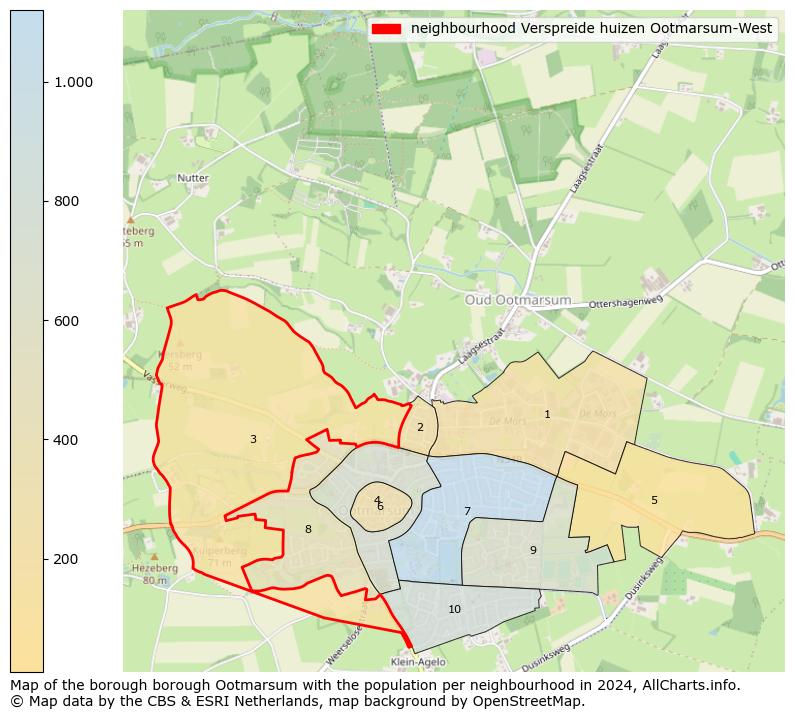 Image of the neighbourhood Verspreide huizen Ootmarsum-West at the map. This image is used as introduction to this page. This page shows a lot of information about the population in the neighbourhood Verspreide huizen Ootmarsum-West (such as the distribution by age groups of the residents, the composition of households, whether inhabitants are natives or Dutch with an immigration background, data about the houses (numbers, types, price development, use, type of property, ...) and more (car ownership, energy consumption, ...) based on open data from the Dutch Central Bureau of Statistics and various other sources!