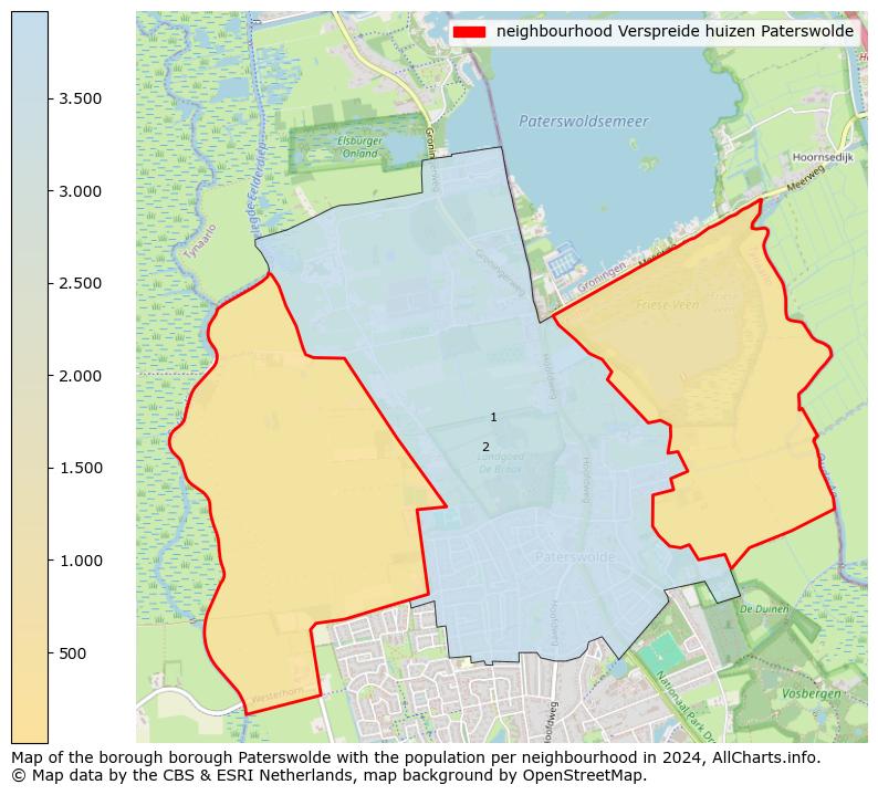 Image of the neighbourhood Verspreide huizen Paterswolde at the map. This image is used as introduction to this page. This page shows a lot of information about the population in the neighbourhood Verspreide huizen Paterswolde (such as the distribution by age groups of the residents, the composition of households, whether inhabitants are natives or Dutch with an immigration background, data about the houses (numbers, types, price development, use, type of property, ...) and more (car ownership, energy consumption, ...) based on open data from the Dutch Central Bureau of Statistics and various other sources!