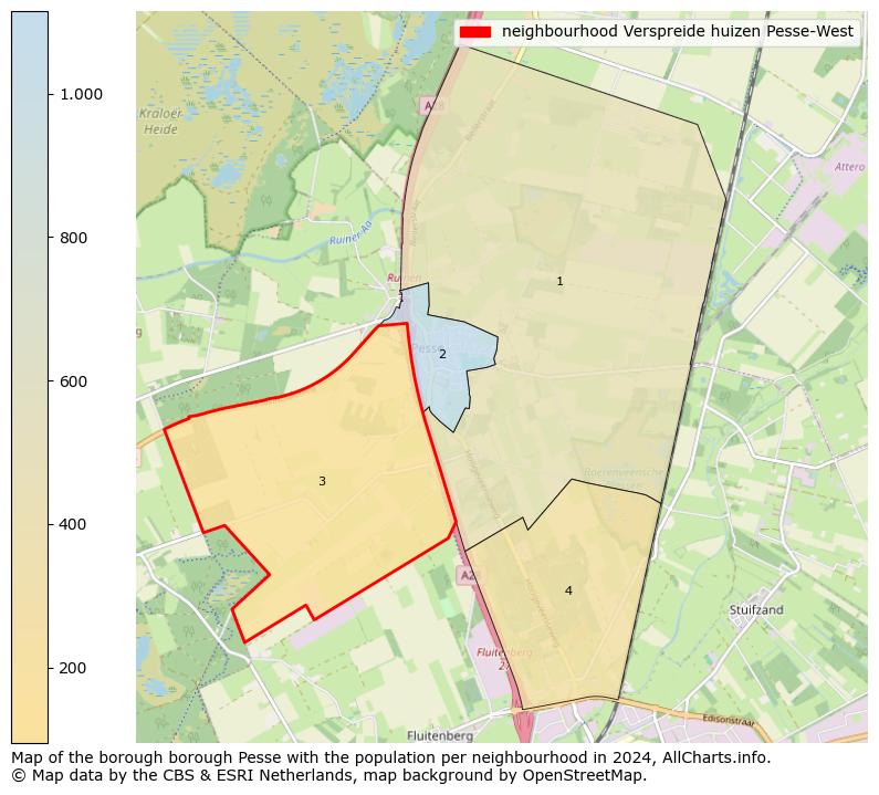 Image of the neighbourhood Verspreide huizen Pesse-West at the map. This image is used as introduction to this page. This page shows a lot of information about the population in the neighbourhood Verspreide huizen Pesse-West (such as the distribution by age groups of the residents, the composition of households, whether inhabitants are natives or Dutch with an immigration background, data about the houses (numbers, types, price development, use, type of property, ...) and more (car ownership, energy consumption, ...) based on open data from the Dutch Central Bureau of Statistics and various other sources!