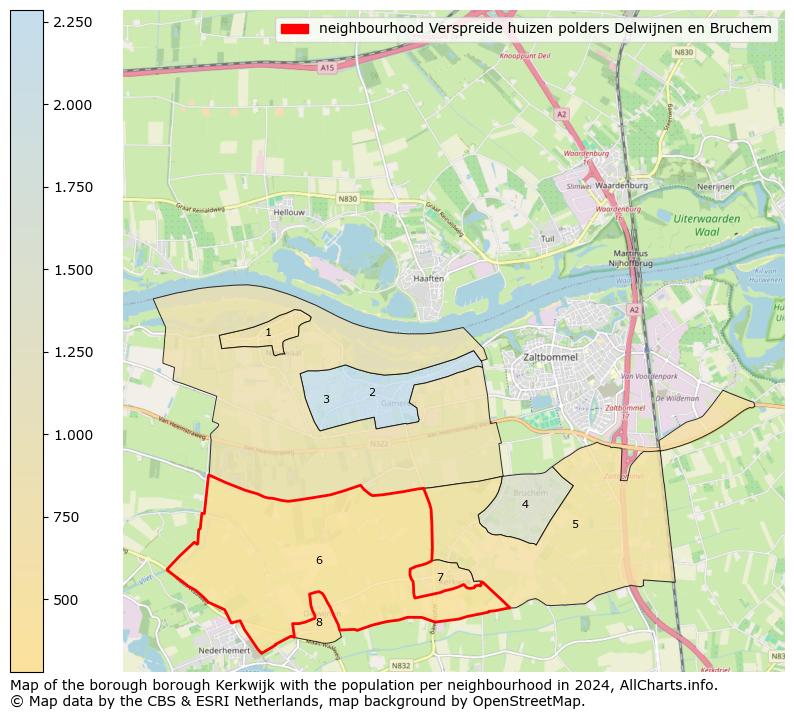 Image of the neighbourhood Verspreide huizen polders Delwijnen en Bruchem at the map. This image is used as introduction to this page. This page shows a lot of information about the population in the neighbourhood Verspreide huizen polders Delwijnen en Bruchem (such as the distribution by age groups of the residents, the composition of households, whether inhabitants are natives or Dutch with an immigration background, data about the houses (numbers, types, price development, use, type of property, ...) and more (car ownership, energy consumption, ...) based on open data from the Dutch Central Bureau of Statistics and various other sources!