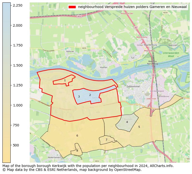 Image of the neighbourhood Verspreide huizen polders Gameren en Nieuwaal at the map. This image is used as introduction to this page. This page shows a lot of information about the population in the neighbourhood Verspreide huizen polders Gameren en Nieuwaal (such as the distribution by age groups of the residents, the composition of households, whether inhabitants are natives or Dutch with an immigration background, data about the houses (numbers, types, price development, use, type of property, ...) and more (car ownership, energy consumption, ...) based on open data from the Dutch Central Bureau of Statistics and various other sources!