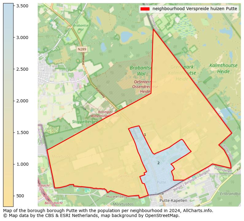 Image of the neighbourhood Verspreide huizen Putte at the map. This image is used as introduction to this page. This page shows a lot of information about the population in the neighbourhood Verspreide huizen Putte (such as the distribution by age groups of the residents, the composition of households, whether inhabitants are natives or Dutch with an immigration background, data about the houses (numbers, types, price development, use, type of property, ...) and more (car ownership, energy consumption, ...) based on open data from the Dutch Central Bureau of Statistics and various other sources!