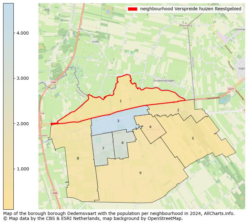 Image of the neighbourhood Verspreide huizen Reestgebied at the map. This image is used as introduction to this page. This page shows a lot of information about the population in the neighbourhood Verspreide huizen Reestgebied (such as the distribution by age groups of the residents, the composition of households, whether inhabitants are natives or Dutch with an immigration background, data about the houses (numbers, types, price development, use, type of property, ...) and more (car ownership, energy consumption, ...) based on open data from the Dutch Central Bureau of Statistics and various other sources!