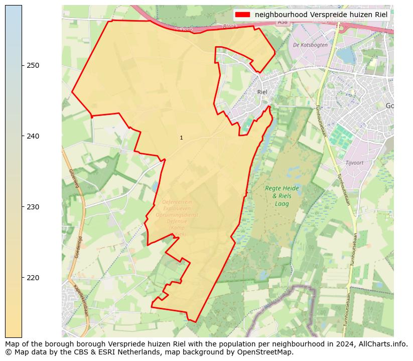 Image of the neighbourhood Verspreide huizen Riel at the map. This image is used as introduction to this page. This page shows a lot of information about the population in the neighbourhood Verspreide huizen Riel (such as the distribution by age groups of the residents, the composition of households, whether inhabitants are natives or Dutch with an immigration background, data about the houses (numbers, types, price development, use, type of property, ...) and more (car ownership, energy consumption, ...) based on open data from the Dutch Central Bureau of Statistics and various other sources!