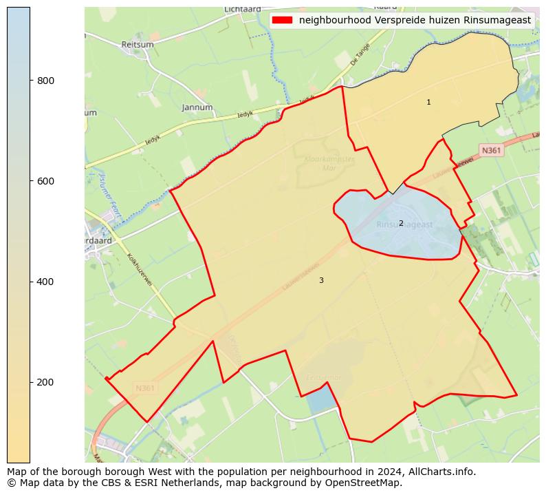 Image of the neighbourhood Verspreide huizen Rinsumageast at the map. This image is used as introduction to this page. This page shows a lot of information about the population in the neighbourhood Verspreide huizen Rinsumageast (such as the distribution by age groups of the residents, the composition of households, whether inhabitants are natives or Dutch with an immigration background, data about the houses (numbers, types, price development, use, type of property, ...) and more (car ownership, energy consumption, ...) based on open data from the Dutch Central Bureau of Statistics and various other sources!