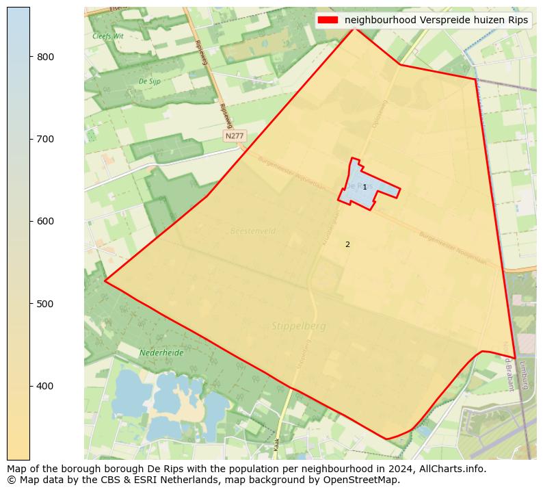 Image of the neighbourhood Verspreide huizen Rips at the map. This image is used as introduction to this page. This page shows a lot of information about the population in the neighbourhood Verspreide huizen Rips (such as the distribution by age groups of the residents, the composition of households, whether inhabitants are natives or Dutch with an immigration background, data about the houses (numbers, types, price development, use, type of property, ...) and more (car ownership, energy consumption, ...) based on open data from the Dutch Central Bureau of Statistics and various other sources!