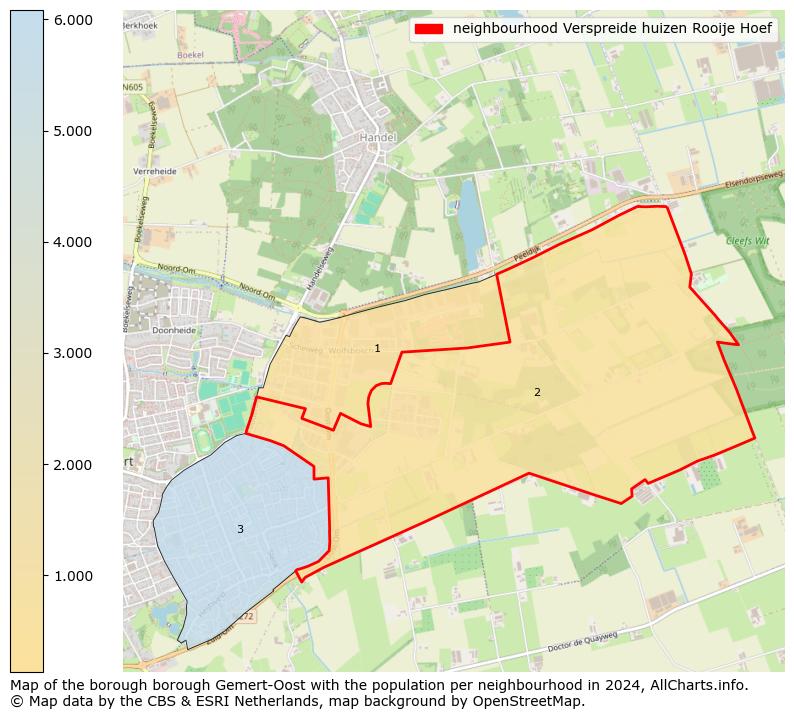 Image of the neighbourhood Verspreide huizen Rooije Hoef at the map. This image is used as introduction to this page. This page shows a lot of information about the population in the neighbourhood Verspreide huizen Rooije Hoef (such as the distribution by age groups of the residents, the composition of households, whether inhabitants are natives or Dutch with an immigration background, data about the houses (numbers, types, price development, use, type of property, ...) and more (car ownership, energy consumption, ...) based on open data from the Dutch Central Bureau of Statistics and various other sources!