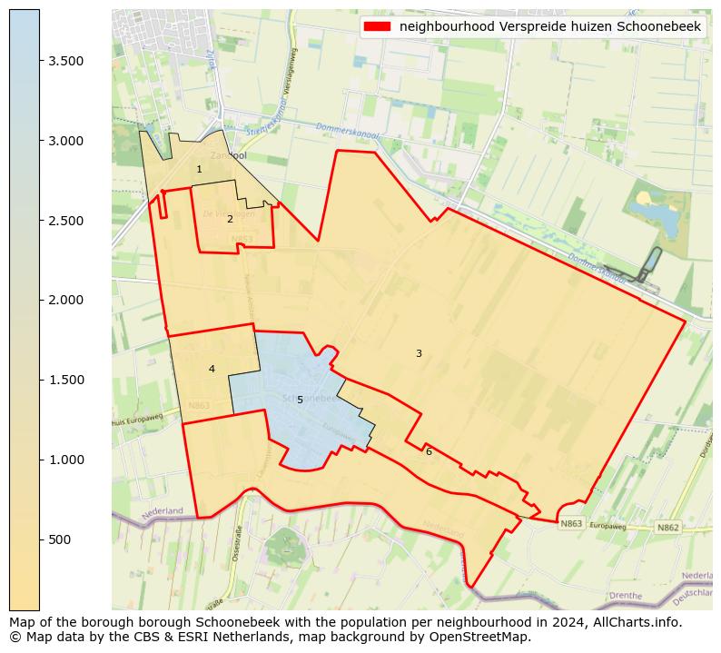 Image of the neighbourhood Verspreide huizen Schoonebeek at the map. This image is used as introduction to this page. This page shows a lot of information about the population in the neighbourhood Verspreide huizen Schoonebeek (such as the distribution by age groups of the residents, the composition of households, whether inhabitants are natives or Dutch with an immigration background, data about the houses (numbers, types, price development, use, type of property, ...) and more (car ownership, energy consumption, ...) based on open data from the Dutch Central Bureau of Statistics and various other sources!