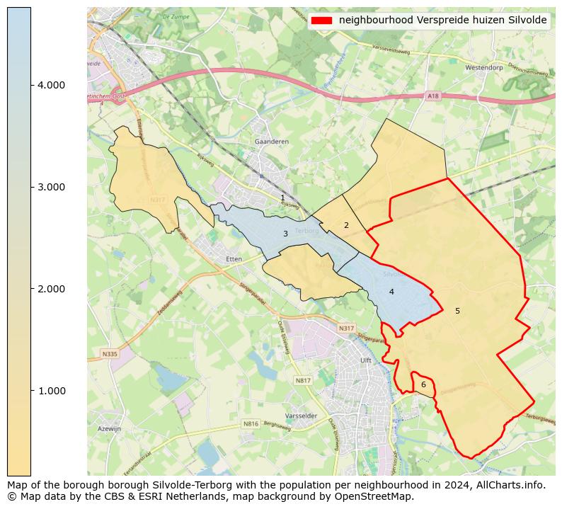 Image of the neighbourhood Verspreide huizen Silvolde at the map. This image is used as introduction to this page. This page shows a lot of information about the population in the neighbourhood Verspreide huizen Silvolde (such as the distribution by age groups of the residents, the composition of households, whether inhabitants are natives or Dutch with an immigration background, data about the houses (numbers, types, price development, use, type of property, ...) and more (car ownership, energy consumption, ...) based on open data from the Dutch Central Bureau of Statistics and various other sources!