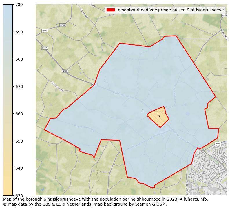 Map of the borough Sint Isidorushoeve with the population per neighbourhood in 2023. This page shows a lot of information about residents (such as the distribution by age groups, family composition, gender, native or Dutch with an immigration background, ...), homes (numbers, types, price development, use, type of property, ...) and more (car ownership, energy consumption, ...) based on open data from the Dutch Central Bureau of Statistics and various other sources!