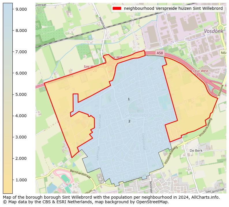 Image of the neighbourhood Verspreide huizen Sint Willebrord at the map. This image is used as introduction to this page. This page shows a lot of information about the population in the neighbourhood Verspreide huizen Sint Willebrord (such as the distribution by age groups of the residents, the composition of households, whether inhabitants are natives or Dutch with an immigration background, data about the houses (numbers, types, price development, use, type of property, ...) and more (car ownership, energy consumption, ...) based on open data from the Dutch Central Bureau of Statistics and various other sources!