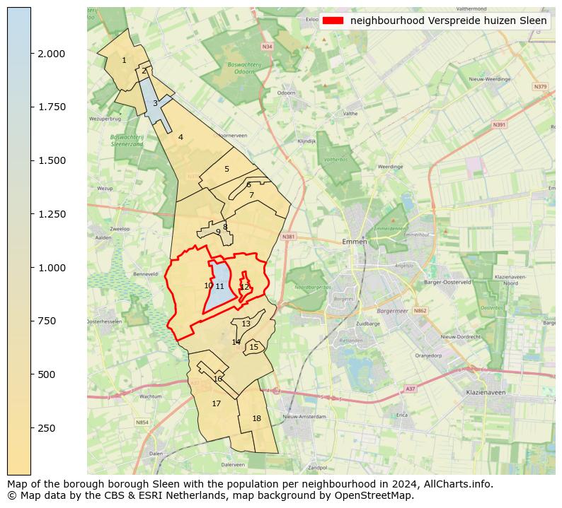 Image of the neighbourhood Verspreide huizen Sleen at the map. This image is used as introduction to this page. This page shows a lot of information about the population in the neighbourhood Verspreide huizen Sleen (such as the distribution by age groups of the residents, the composition of households, whether inhabitants are natives or Dutch with an immigration background, data about the houses (numbers, types, price development, use, type of property, ...) and more (car ownership, energy consumption, ...) based on open data from the Dutch Central Bureau of Statistics and various other sources!