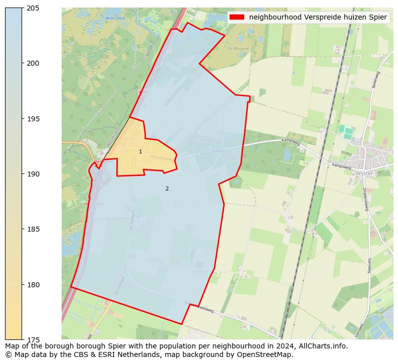 Image of the neighbourhood Verspreide huizen Spier at the map. This image is used as introduction to this page. This page shows a lot of information about the population in the neighbourhood Verspreide huizen Spier (such as the distribution by age groups of the residents, the composition of households, whether inhabitants are natives or Dutch with an immigration background, data about the houses (numbers, types, price development, use, type of property, ...) and more (car ownership, energy consumption, ...) based on open data from the Dutch Central Bureau of Statistics and various other sources!