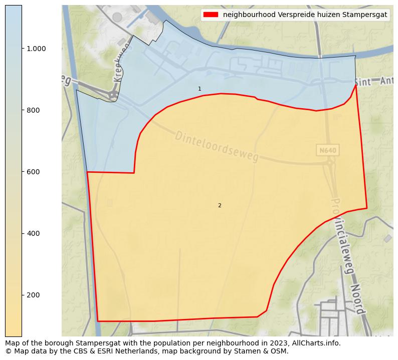 Map of the borough Stampersgat with the population per neighbourhood in 2023. This page shows a lot of information about residents (such as the distribution by age groups, family composition, gender, native or Dutch with an immigration background, ...), homes (numbers, types, price development, use, type of property, ...) and more (car ownership, energy consumption, ...) based on open data from the Dutch Central Bureau of Statistics and various other sources!
