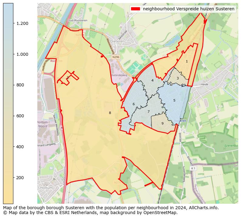 Image of the neighbourhood Verspreide huizen Susteren at the map. This image is used as introduction to this page. This page shows a lot of information about the population in the neighbourhood Verspreide huizen Susteren (such as the distribution by age groups of the residents, the composition of households, whether inhabitants are natives or Dutch with an immigration background, data about the houses (numbers, types, price development, use, type of property, ...) and more (car ownership, energy consumption, ...) based on open data from the Dutch Central Bureau of Statistics and various other sources!