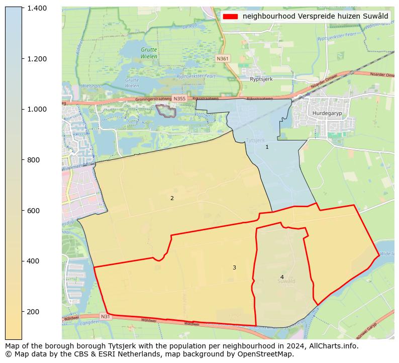 Image of the neighbourhood Verspreide huizen Suwâld at the map. This image is used as introduction to this page. This page shows a lot of information about the population in the neighbourhood Verspreide huizen Suwâld (such as the distribution by age groups of the residents, the composition of households, whether inhabitants are natives or Dutch with an immigration background, data about the houses (numbers, types, price development, use, type of property, ...) and more (car ownership, energy consumption, ...) based on open data from the Dutch Central Bureau of Statistics and various other sources!