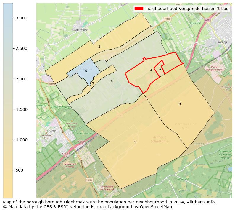 Image of the neighbourhood Verspreide huizen ’t Loo at the map. This image is used as introduction to this page. This page shows a lot of information about the population in the neighbourhood Verspreide huizen ’t Loo (such as the distribution by age groups of the residents, the composition of households, whether inhabitants are natives or Dutch with an immigration background, data about the houses (numbers, types, price development, use, type of property, ...) and more (car ownership, energy consumption, ...) based on open data from the Dutch Central Bureau of Statistics and various other sources!