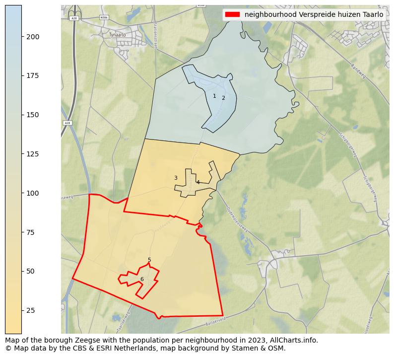 Map of the borough Zeegse with the population per neighbourhood in 2023. This page shows a lot of information about residents (such as the distribution by age groups, family composition, gender, native or Dutch with an immigration background, ...), homes (numbers, types, price development, use, type of property, ...) and more (car ownership, energy consumption, ...) based on open data from the Dutch Central Bureau of Statistics and various other sources!