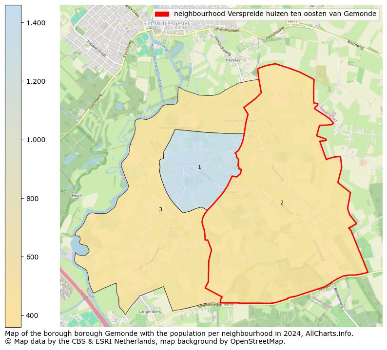 Image of the neighbourhood Verspreide huizen ten oosten van Gemonde at the map. This image is used as introduction to this page. This page shows a lot of information about the population in the neighbourhood Verspreide huizen ten oosten van Gemonde (such as the distribution by age groups of the residents, the composition of households, whether inhabitants are natives or Dutch with an immigration background, data about the houses (numbers, types, price development, use, type of property, ...) and more (car ownership, energy consumption, ...) based on open data from the Dutch Central Bureau of Statistics and various other sources!