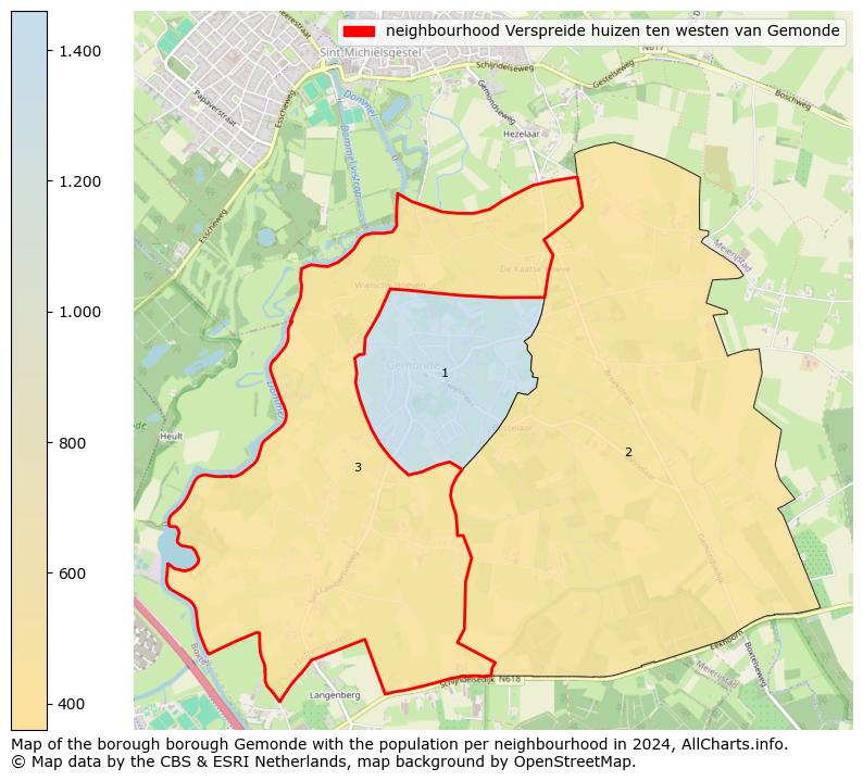 Image of the neighbourhood Verspreide huizen ten westen van Gemonde at the map. This image is used as introduction to this page. This page shows a lot of information about the population in the neighbourhood Verspreide huizen ten westen van Gemonde (such as the distribution by age groups of the residents, the composition of households, whether inhabitants are natives or Dutch with an immigration background, data about the houses (numbers, types, price development, use, type of property, ...) and more (car ownership, energy consumption, ...) based on open data from the Dutch Central Bureau of Statistics and various other sources!