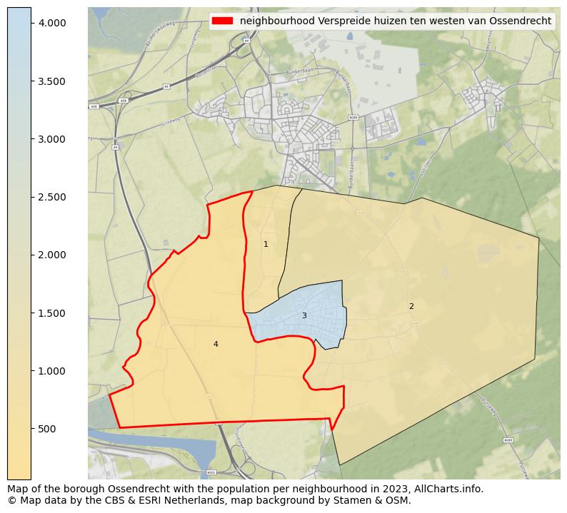Map of the borough Ossendrecht with the population per neighbourhood in 2023. This page shows a lot of information about residents (such as the distribution by age groups, family composition, gender, native or Dutch with an immigration background, ...), homes (numbers, types, price development, use, type of property, ...) and more (car ownership, energy consumption, ...) based on open data from the Dutch Central Bureau of Statistics and various other sources!