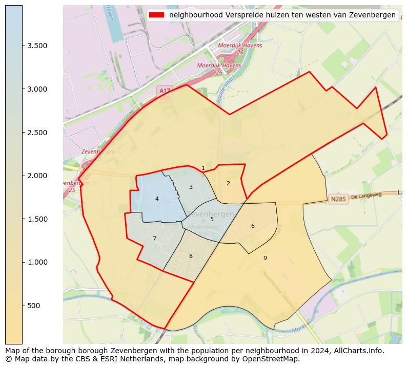 Image of the neighbourhood Verspreide huizen ten westen van Zevenbergen at the map. This image is used as introduction to this page. This page shows a lot of information about the population in the neighbourhood Verspreide huizen ten westen van Zevenbergen (such as the distribution by age groups of the residents, the composition of households, whether inhabitants are natives or Dutch with an immigration background, data about the houses (numbers, types, price development, use, type of property, ...) and more (car ownership, energy consumption, ...) based on open data from the Dutch Central Bureau of Statistics and various other sources!