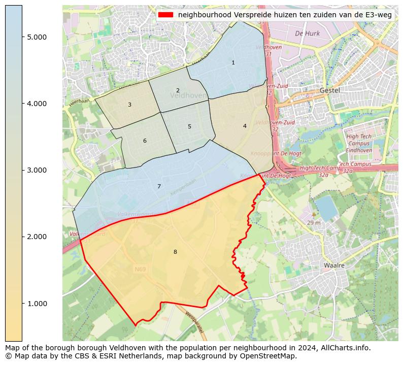 Image of the neighbourhood Verspreide huizen ten zuiden van de E3-weg at the map. This image is used as introduction to this page. This page shows a lot of information about the population in the neighbourhood Verspreide huizen ten zuiden van de E3-weg (such as the distribution by age groups of the residents, the composition of households, whether inhabitants are natives or Dutch with an immigration background, data about the houses (numbers, types, price development, use, type of property, ...) and more (car ownership, energy consumption, ...) based on open data from the Dutch Central Bureau of Statistics and various other sources!