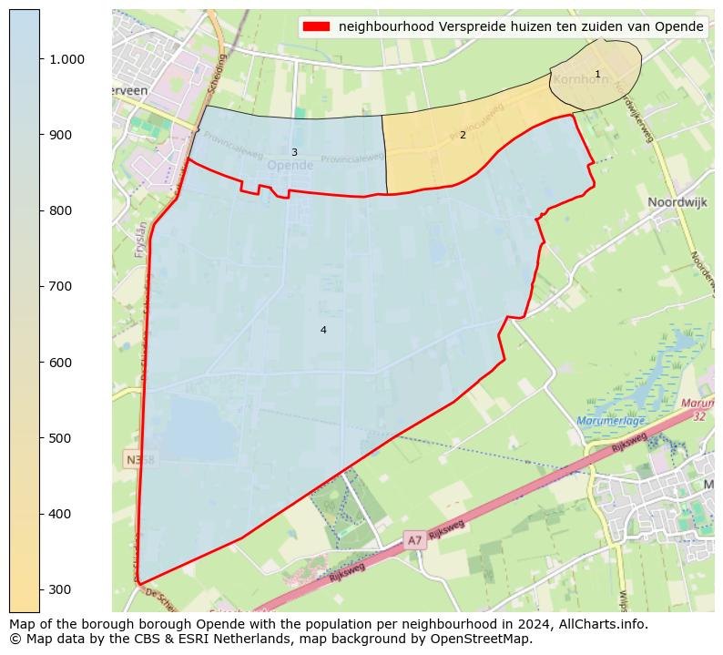 Image of the neighbourhood Verspreide huizen ten zuiden van Opende at the map. This image is used as introduction to this page. This page shows a lot of information about the population in the neighbourhood Verspreide huizen ten zuiden van Opende (such as the distribution by age groups of the residents, the composition of households, whether inhabitants are natives or Dutch with an immigration background, data about the houses (numbers, types, price development, use, type of property, ...) and more (car ownership, energy consumption, ...) based on open data from the Dutch Central Bureau of Statistics and various other sources!