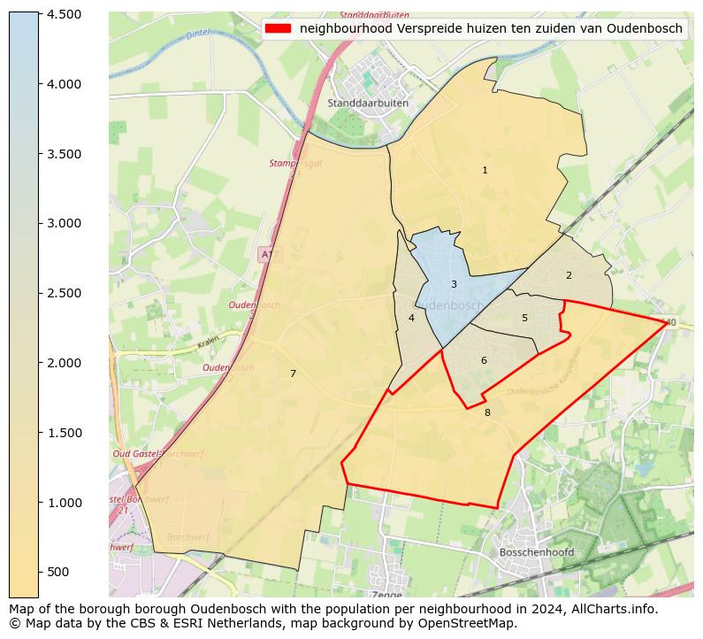 Image of the neighbourhood Verspreide huizen ten zuiden van Oudenbosch at the map. This image is used as introduction to this page. This page shows a lot of information about the population in the neighbourhood Verspreide huizen ten zuiden van Oudenbosch (such as the distribution by age groups of the residents, the composition of households, whether inhabitants are natives or Dutch with an immigration background, data about the houses (numbers, types, price development, use, type of property, ...) and more (car ownership, energy consumption, ...) based on open data from the Dutch Central Bureau of Statistics and various other sources!