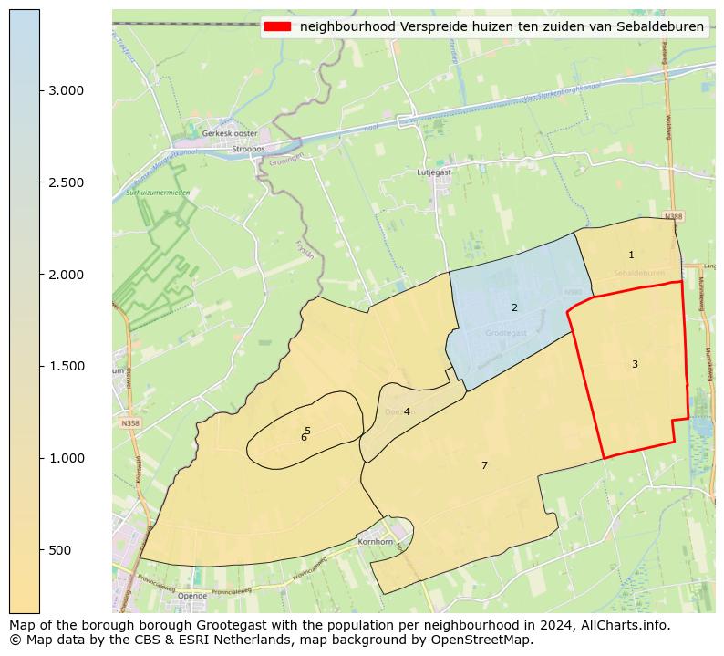 Image of the neighbourhood Verspreide huizen ten zuiden van Sebaldeburen at the map. This image is used as introduction to this page. This page shows a lot of information about the population in the neighbourhood Verspreide huizen ten zuiden van Sebaldeburen (such as the distribution by age groups of the residents, the composition of households, whether inhabitants are natives or Dutch with an immigration background, data about the houses (numbers, types, price development, use, type of property, ...) and more (car ownership, energy consumption, ...) based on open data from the Dutch Central Bureau of Statistics and various other sources!