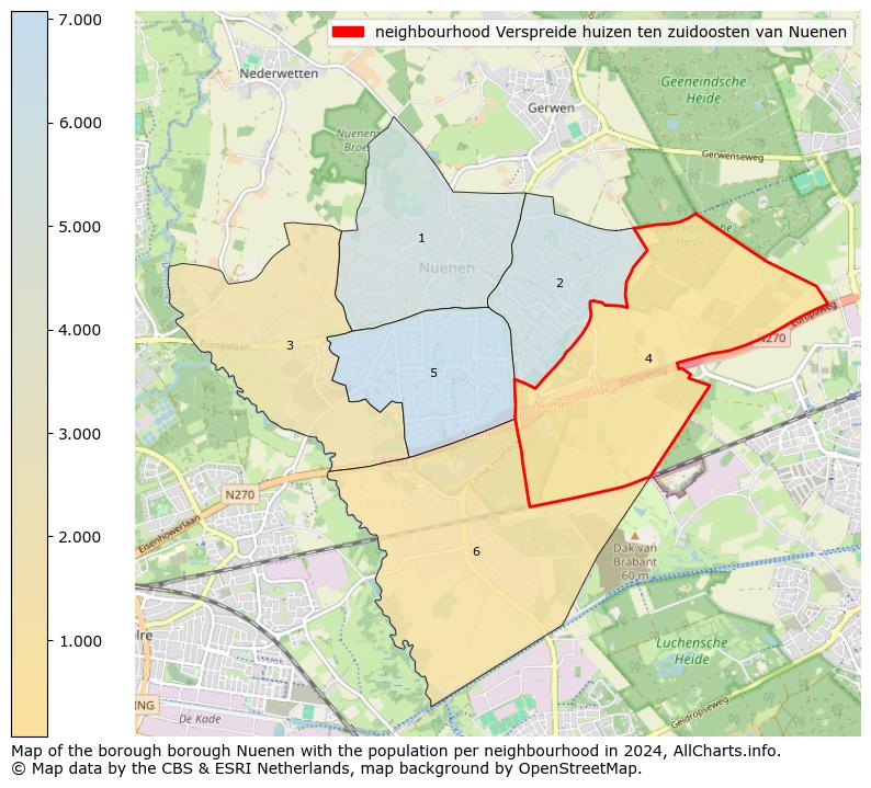 Image of the neighbourhood Verspreide huizen ten zuidoosten van Nuenen at the map. This image is used as introduction to this page. This page shows a lot of information about the population in the neighbourhood Verspreide huizen ten zuidoosten van Nuenen (such as the distribution by age groups of the residents, the composition of households, whether inhabitants are natives or Dutch with an immigration background, data about the houses (numbers, types, price development, use, type of property, ...) and more (car ownership, energy consumption, ...) based on open data from the Dutch Central Bureau of Statistics and various other sources!