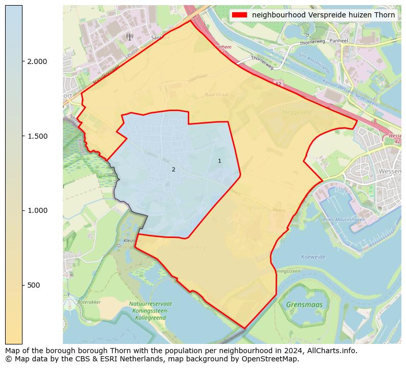 Image of the neighbourhood Verspreide huizen Thorn at the map. This image is used as introduction to this page. This page shows a lot of information about the population in the neighbourhood Verspreide huizen Thorn (such as the distribution by age groups of the residents, the composition of households, whether inhabitants are natives or Dutch with an immigration background, data about the houses (numbers, types, price development, use, type of property, ...) and more (car ownership, energy consumption, ...) based on open data from the Dutch Central Bureau of Statistics and various other sources!