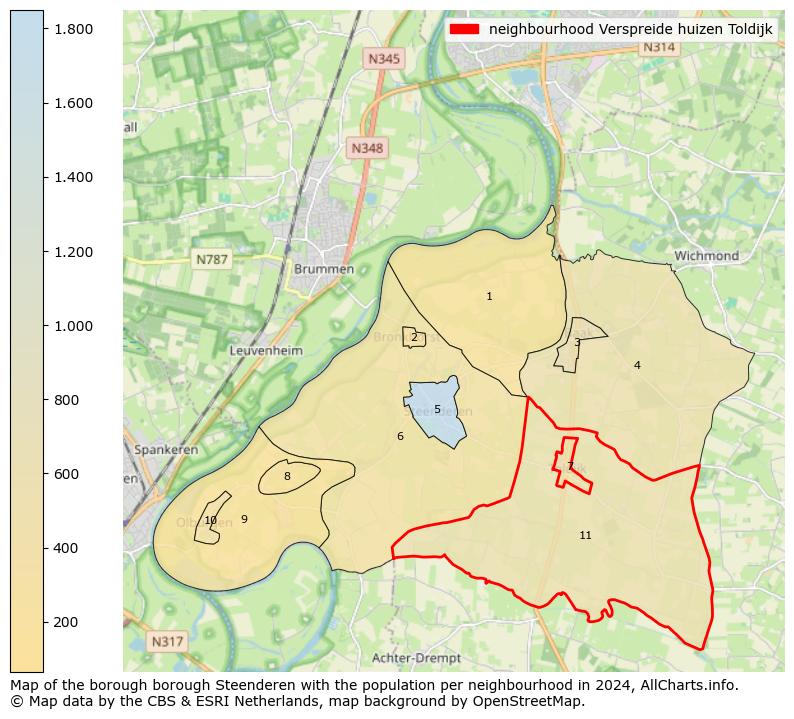 Image of the neighbourhood Verspreide huizen Toldijk at the map. This image is used as introduction to this page. This page shows a lot of information about the population in the neighbourhood Verspreide huizen Toldijk (such as the distribution by age groups of the residents, the composition of households, whether inhabitants are natives or Dutch with an immigration background, data about the houses (numbers, types, price development, use, type of property, ...) and more (car ownership, energy consumption, ...) based on open data from the Dutch Central Bureau of Statistics and various other sources!