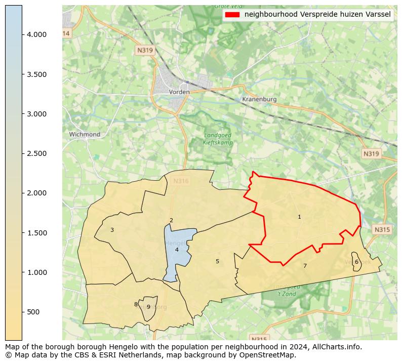 Image of the neighbourhood Verspreide huizen Varssel at the map. This image is used as introduction to this page. This page shows a lot of information about the population in the neighbourhood Verspreide huizen Varssel (such as the distribution by age groups of the residents, the composition of households, whether inhabitants are natives or Dutch with an immigration background, data about the houses (numbers, types, price development, use, type of property, ...) and more (car ownership, energy consumption, ...) based on open data from the Dutch Central Bureau of Statistics and various other sources!