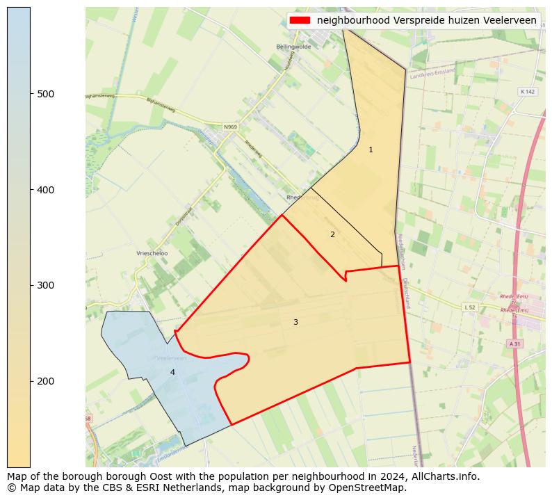 Image of the neighbourhood Verspreide huizen Veelerveen at the map. This image is used as introduction to this page. This page shows a lot of information about the population in the neighbourhood Verspreide huizen Veelerveen (such as the distribution by age groups of the residents, the composition of households, whether inhabitants are natives or Dutch with an immigration background, data about the houses (numbers, types, price development, use, type of property, ...) and more (car ownership, energy consumption, ...) based on open data from the Dutch Central Bureau of Statistics and various other sources!