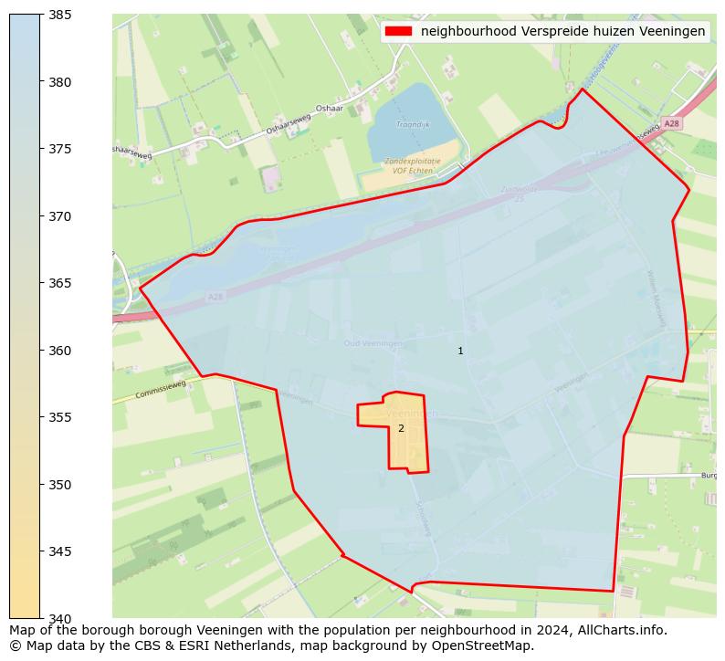 Image of the neighbourhood Verspreide huizen Veeningen at the map. This image is used as introduction to this page. This page shows a lot of information about the population in the neighbourhood Verspreide huizen Veeningen (such as the distribution by age groups of the residents, the composition of households, whether inhabitants are natives or Dutch with an immigration background, data about the houses (numbers, types, price development, use, type of property, ...) and more (car ownership, energy consumption, ...) based on open data from the Dutch Central Bureau of Statistics and various other sources!