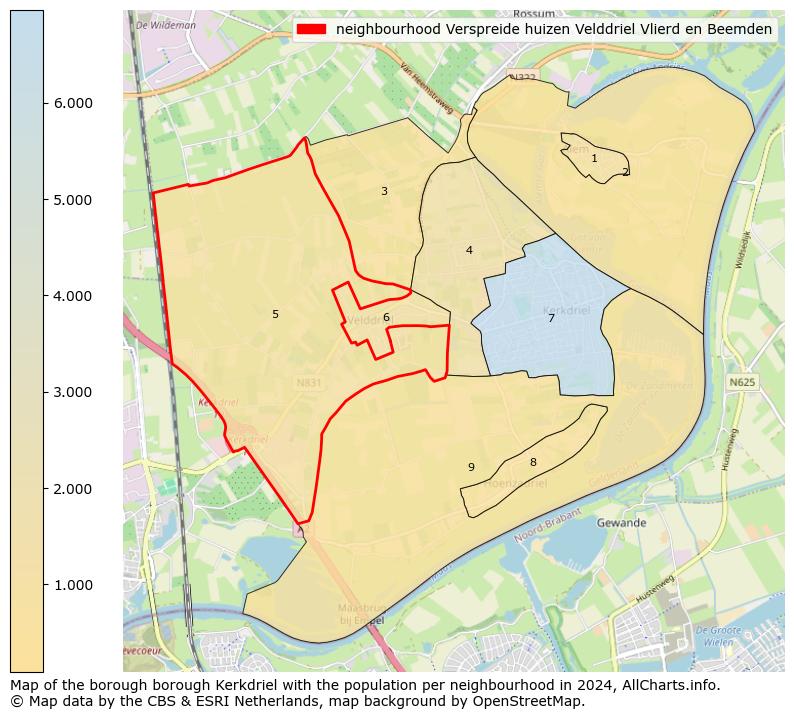 Image of the neighbourhood Verspreide huizen Velddriel Vlierd en Beemden at the map. This image is used as introduction to this page. This page shows a lot of information about the population in the neighbourhood Verspreide huizen Velddriel Vlierd en Beemden (such as the distribution by age groups of the residents, the composition of households, whether inhabitants are natives or Dutch with an immigration background, data about the houses (numbers, types, price development, use, type of property, ...) and more (car ownership, energy consumption, ...) based on open data from the Dutch Central Bureau of Statistics and various other sources!