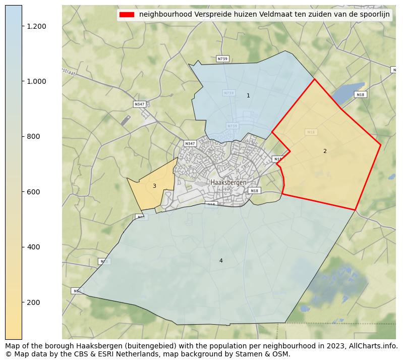 Map of the borough Haaksbergen (buitengebied) with the population per neighbourhood in 2023. This page shows a lot of information about residents (such as the distribution by age groups, family composition, gender, native or Dutch with an immigration background, ...), homes (numbers, types, price development, use, type of property, ...) and more (car ownership, energy consumption, ...) based on open data from the Dutch Central Bureau of Statistics and various other sources!