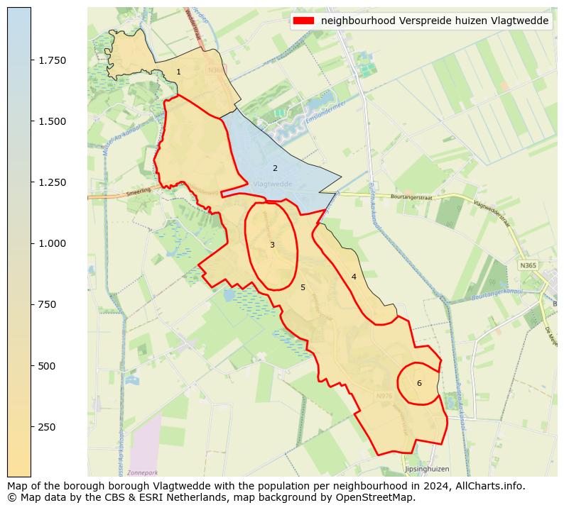 Image of the neighbourhood Verspreide huizen Vlagtwedde at the map. This image is used as introduction to this page. This page shows a lot of information about the population in the neighbourhood Verspreide huizen Vlagtwedde (such as the distribution by age groups of the residents, the composition of households, whether inhabitants are natives or Dutch with an immigration background, data about the houses (numbers, types, price development, use, type of property, ...) and more (car ownership, energy consumption, ...) based on open data from the Dutch Central Bureau of Statistics and various other sources!