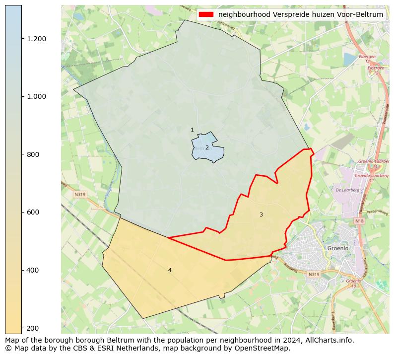 Image of the neighbourhood Verspreide huizen Voor-Beltrum at the map. This image is used as introduction to this page. This page shows a lot of information about the population in the neighbourhood Verspreide huizen Voor-Beltrum (such as the distribution by age groups of the residents, the composition of households, whether inhabitants are natives or Dutch with an immigration background, data about the houses (numbers, types, price development, use, type of property, ...) and more (car ownership, energy consumption, ...) based on open data from the Dutch Central Bureau of Statistics and various other sources!