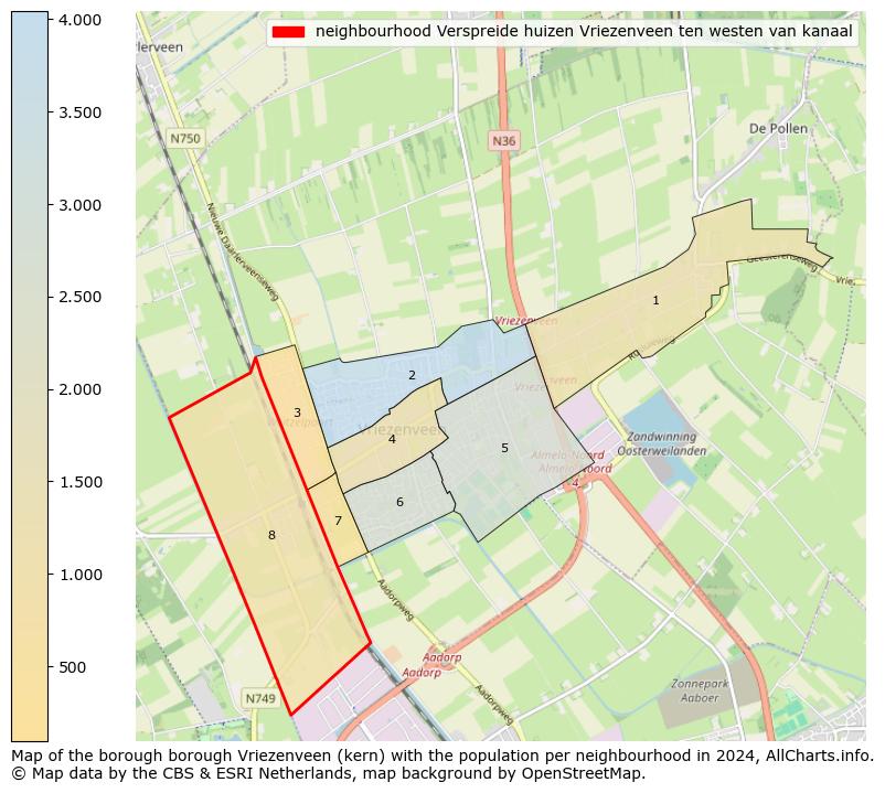 Image of the neighbourhood Verspreide huizen Vriezenveen ten westen van kanaal at the map. This image is used as introduction to this page. This page shows a lot of information about the population in the neighbourhood Verspreide huizen Vriezenveen ten westen van kanaal (such as the distribution by age groups of the residents, the composition of households, whether inhabitants are natives or Dutch with an immigration background, data about the houses (numbers, types, price development, use, type of property, ...) and more (car ownership, energy consumption, ...) based on open data from the Dutch Central Bureau of Statistics and various other sources!