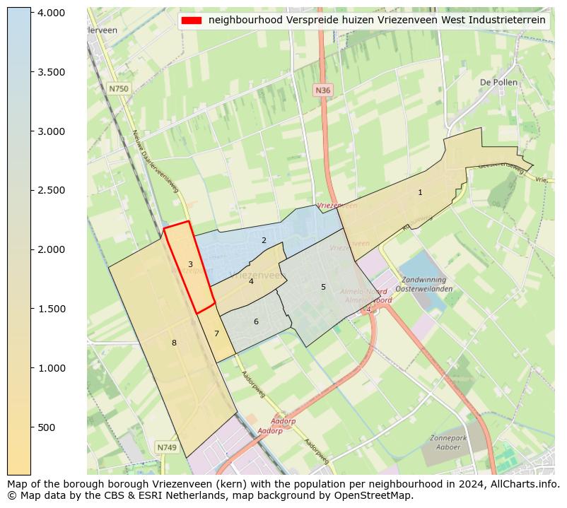 Image of the neighbourhood Verspreide huizen Vriezenveen West Industrieterrein at the map. This image is used as introduction to this page. This page shows a lot of information about the population in the neighbourhood Verspreide huizen Vriezenveen West Industrieterrein (such as the distribution by age groups of the residents, the composition of households, whether inhabitants are natives or Dutch with an immigration background, data about the houses (numbers, types, price development, use, type of property, ...) and more (car ownership, energy consumption, ...) based on open data from the Dutch Central Bureau of Statistics and various other sources!