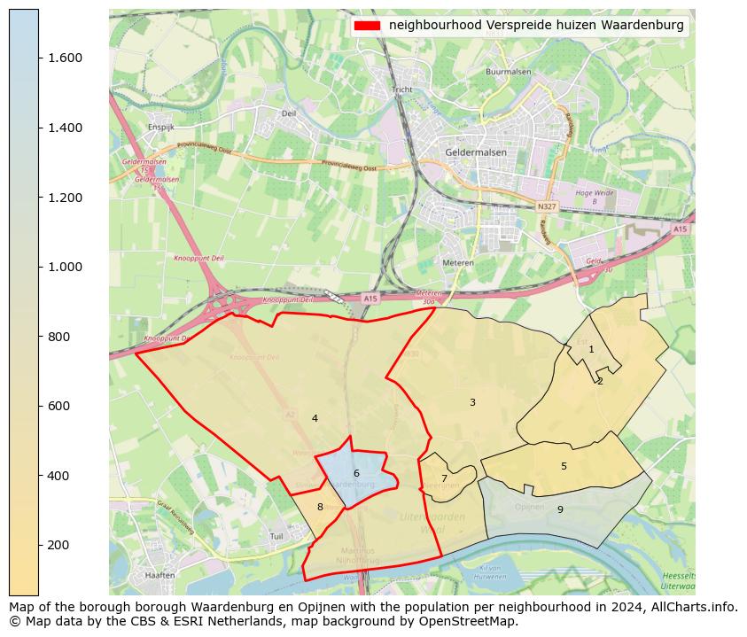 Image of the neighbourhood Verspreide huizen Waardenburg at the map. This image is used as introduction to this page. This page shows a lot of information about the population in the neighbourhood Verspreide huizen Waardenburg (such as the distribution by age groups of the residents, the composition of households, whether inhabitants are natives or Dutch with an immigration background, data about the houses (numbers, types, price development, use, type of property, ...) and more (car ownership, energy consumption, ...) based on open data from the Dutch Central Bureau of Statistics and various other sources!