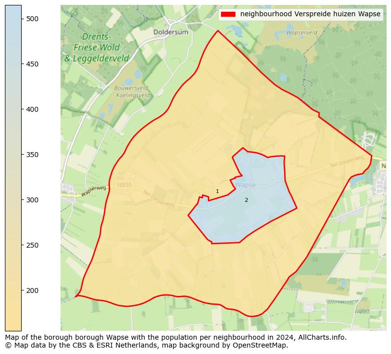 Image of the neighbourhood Verspreide huizen Wapse at the map. This image is used as introduction to this page. This page shows a lot of information about the population in the neighbourhood Verspreide huizen Wapse (such as the distribution by age groups of the residents, the composition of households, whether inhabitants are natives or Dutch with an immigration background, data about the houses (numbers, types, price development, use, type of property, ...) and more (car ownership, energy consumption, ...) based on open data from the Dutch Central Bureau of Statistics and various other sources!