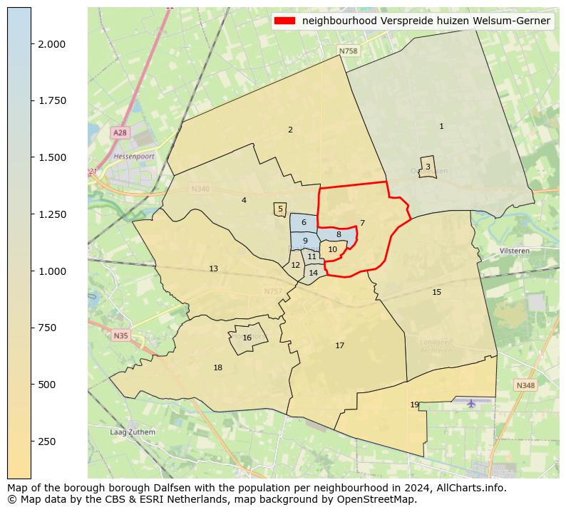 Image of the neighbourhood Verspreide huizen Welsum-Gerner at the map. This image is used as introduction to this page. This page shows a lot of information about the population in the neighbourhood Verspreide huizen Welsum-Gerner (such as the distribution by age groups of the residents, the composition of households, whether inhabitants are natives or Dutch with an immigration background, data about the houses (numbers, types, price development, use, type of property, ...) and more (car ownership, energy consumption, ...) based on open data from the Dutch Central Bureau of Statistics and various other sources!