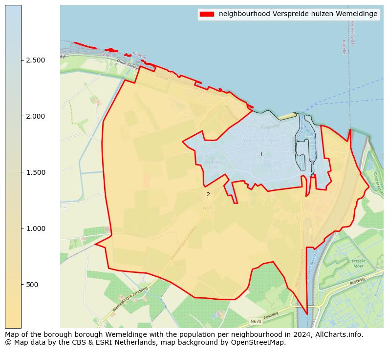 Image of the neighbourhood Verspreide huizen Wemeldinge at the map. This image is used as introduction to this page. This page shows a lot of information about the population in the neighbourhood Verspreide huizen Wemeldinge (such as the distribution by age groups of the residents, the composition of households, whether inhabitants are natives or Dutch with an immigration background, data about the houses (numbers, types, price development, use, type of property, ...) and more (car ownership, energy consumption, ...) based on open data from the Dutch Central Bureau of Statistics and various other sources!