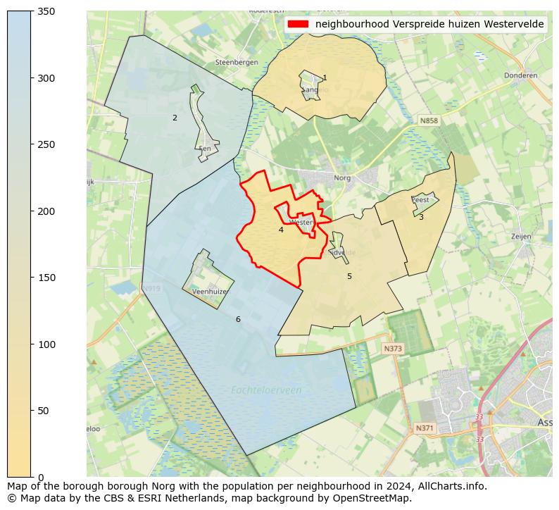 Image of the neighbourhood Verspreide huizen Westervelde at the map. This image is used as introduction to this page. This page shows a lot of information about the population in the neighbourhood Verspreide huizen Westervelde (such as the distribution by age groups of the residents, the composition of households, whether inhabitants are natives or Dutch with an immigration background, data about the houses (numbers, types, price development, use, type of property, ...) and more (car ownership, energy consumption, ...) based on open data from the Dutch Central Bureau of Statistics and various other sources!