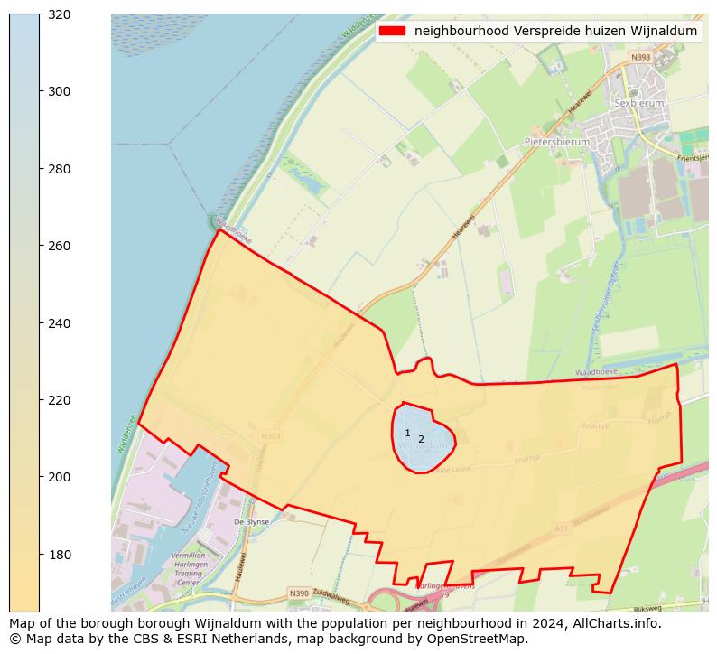 Image of the neighbourhood Verspreide huizen Wijnaldum at the map. This image is used as introduction to this page. This page shows a lot of information about the population in the neighbourhood Verspreide huizen Wijnaldum (such as the distribution by age groups of the residents, the composition of households, whether inhabitants are natives or Dutch with an immigration background, data about the houses (numbers, types, price development, use, type of property, ...) and more (car ownership, energy consumption, ...) based on open data from the Dutch Central Bureau of Statistics and various other sources!