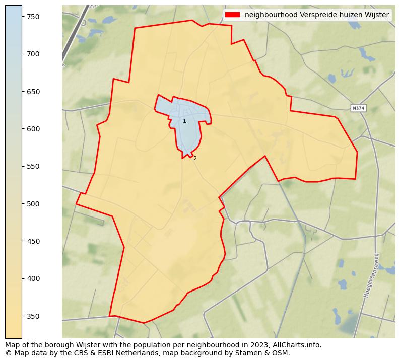Map of the borough Wijster with the population per neighbourhood in 2023. This page shows a lot of information about residents (such as the distribution by age groups, family composition, gender, native or Dutch with an immigration background, ...), homes (numbers, types, price development, use, type of property, ...) and more (car ownership, energy consumption, ...) based on open data from the Dutch Central Bureau of Statistics and various other sources!