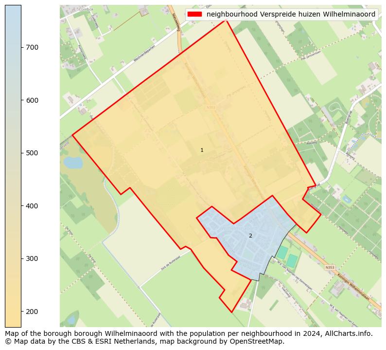 Image of the neighbourhood Verspreide huizen Wilhelminaoord at the map. This image is used as introduction to this page. This page shows a lot of information about the population in the neighbourhood Verspreide huizen Wilhelminaoord (such as the distribution by age groups of the residents, the composition of households, whether inhabitants are natives or Dutch with an immigration background, data about the houses (numbers, types, price development, use, type of property, ...) and more (car ownership, energy consumption, ...) based on open data from the Dutch Central Bureau of Statistics and various other sources!